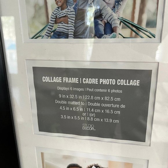 Nwt black wooden collage frame 4”x6”-6 wall collage photo frame - Picture 4 of 8